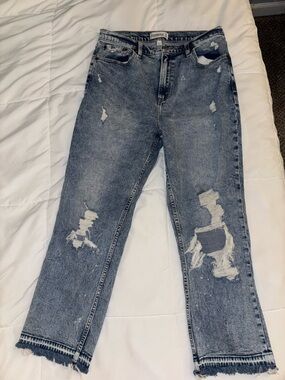 Abercrombie & Fitch Light Blue Acid Wash Jeans